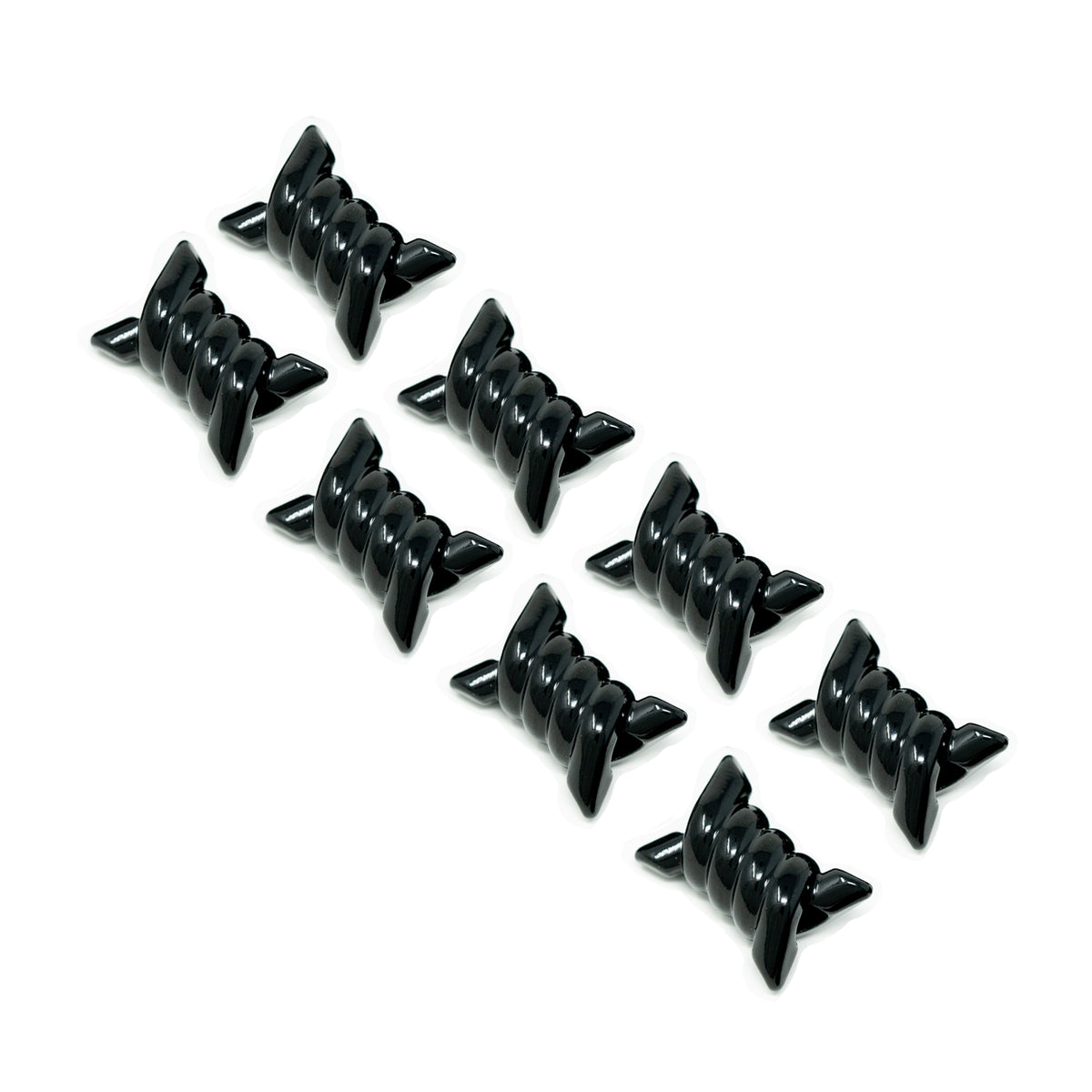 Barbwire Lace Locks - White